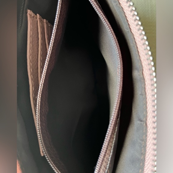 Lecxci Pebbled Leather Wristlet Clutch, Pink - Picture 11 of 13